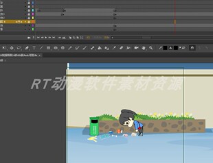 校园动画018校园环保36秒AN及flash可用