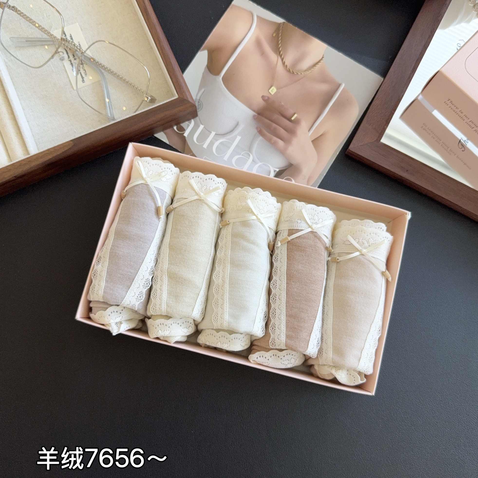 缇娅朵正品5条装纳米羊绒莫代尔中腰女包臀桑蚕丝抗菌三角内裤头