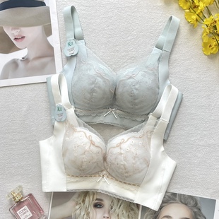 古妃正品 小胸聚拢无磁内衣女中厚杯无侧骨防下垂收副乳无钢圈文胸