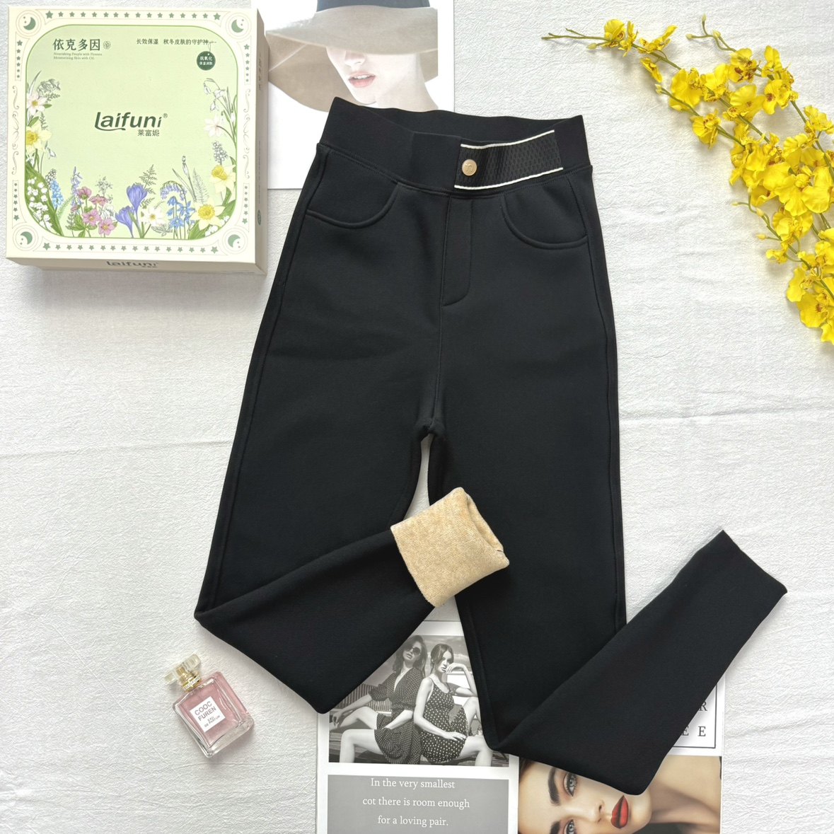 莱富妮依克多因润肤小黑裤女秋冬加绒外穿高腰小脚修身显瘦打底裤,女装/女士精品,打底裤,淘宝优惠券,粉丝福利购,淘宝优惠卷