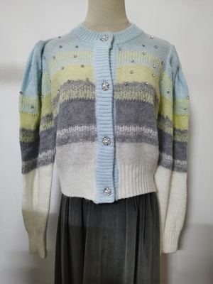 甜美温柔风短款针织衫上衣秋冬女装杂款开衫修身显瘦百搭毛衣薄款