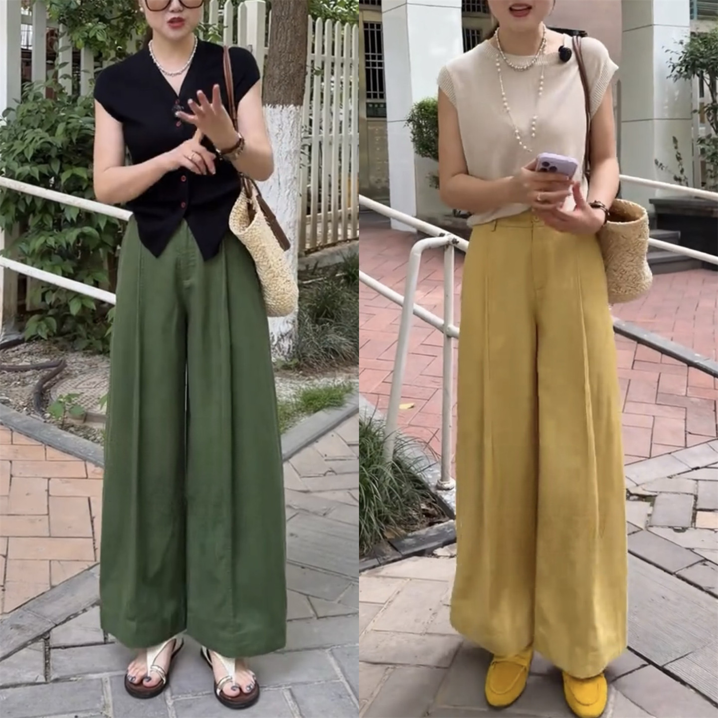 天丝亚麻阔腿裤女2026夏季新款高腰显瘦垂感直筒麻料高级感休闲裤