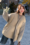 现货：冬装新款时尚设计款毛呢拼色羽绒服2C135-5011P275K418，女装羽绒服，2C135