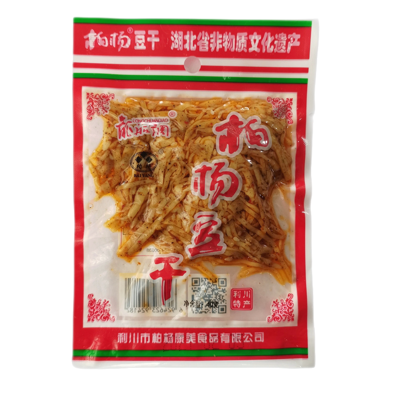 柏杨豆干恩施湖北特产休闲食品网红零食小包装麻辣原味豆腐干40克