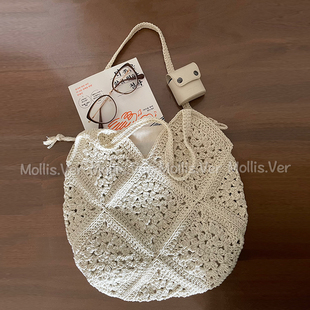 毛栗屋.中号祖母格包包钩针编织零基础新手入门DIY(材料包&成品)