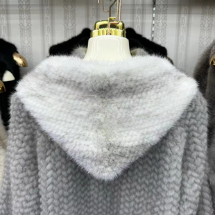 水貂毛围巾帽子一体加厚护耳风雪帽冬天保暖皮草搭配冬季裘皮帽