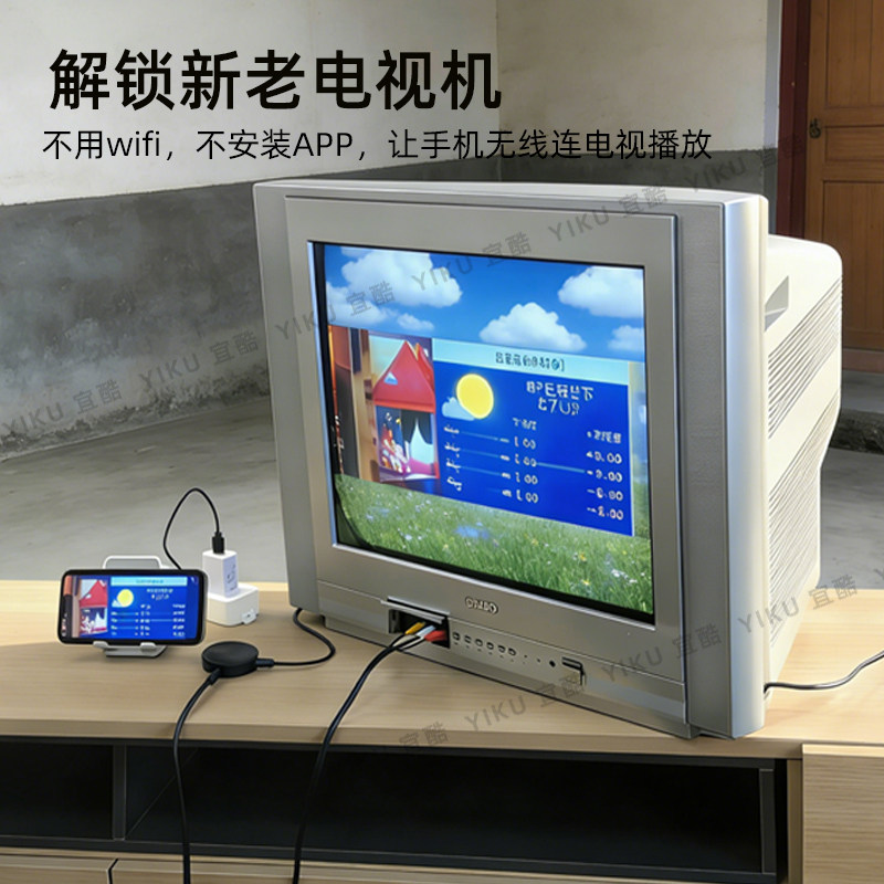 无线同屏器手机连接新老电视HDMI高清播放适用于安卓苹果投屏转换