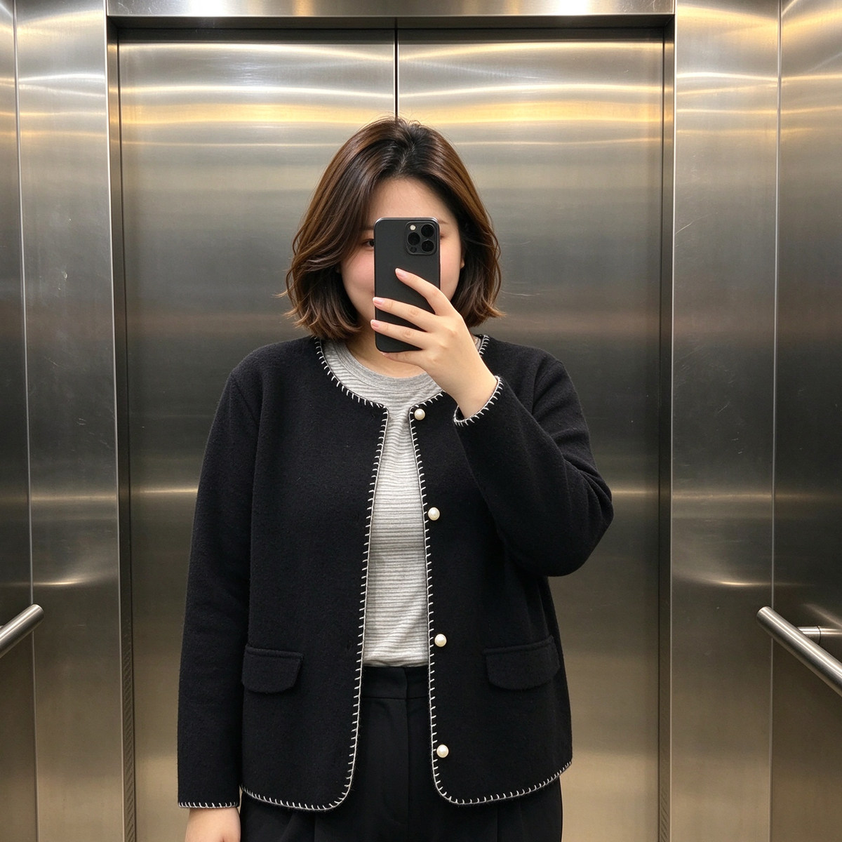 洋气甜美百搭小香风开衫外套
