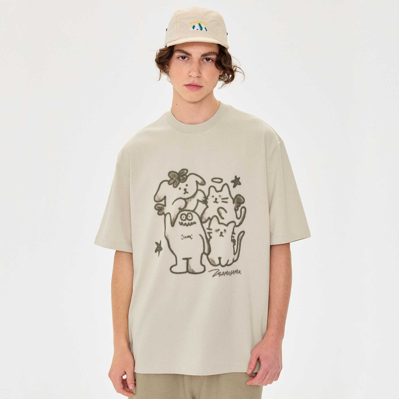 高支吸汗哈基米猫咪透气情侣装