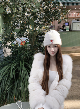 JOEY 【saga真狐狸毛】3色毛毛外套皮毛一体分段毛绒皮草外套女