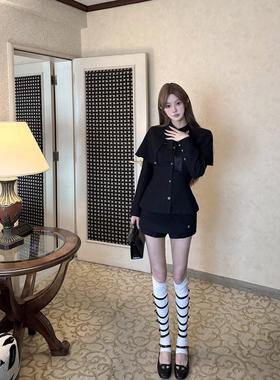 Joeys 品牌原创*冬天千金穿搭 羊毛毛呢外套高级感短款西装斗篷女