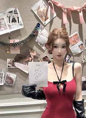 JOEY “ 开年限定好运”新年战袍裙子女秋冬连身裙高级感连衣裙