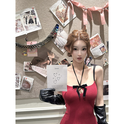 JOEY “ 开年限定好运”新年战袍裙子女秋冬连身裙高级感连衣裙