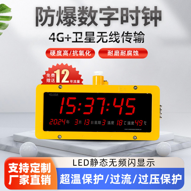 防爆石英钟数字钟挂钟220V