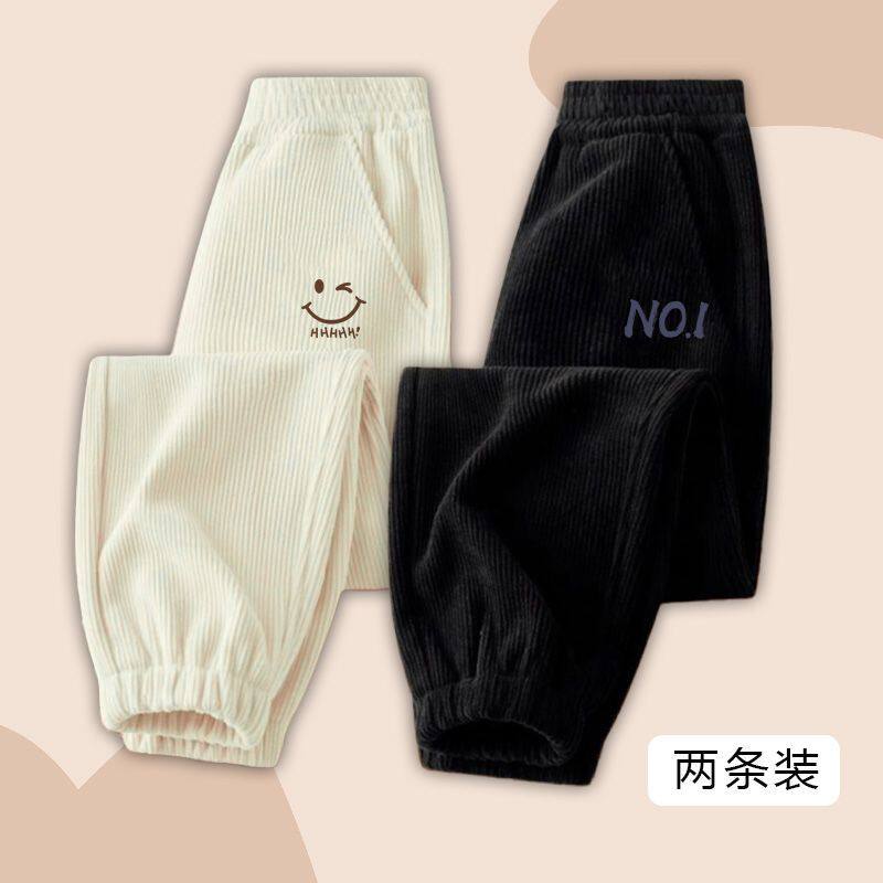 2025秋季新款条绒裤儿童休闲灯芯绒长裤女童新款运动裤