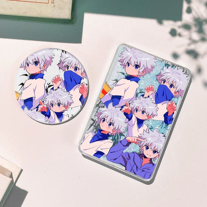 全职猎人奇犽流沙麻将流麻亚克力徽章吧唧谷子立牌动漫周边咕卡