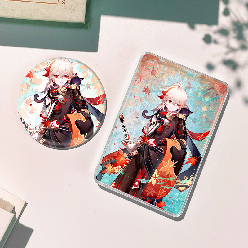 原神枫原万叶流沙麻将流麻亚克力徽章吧唧谷子立牌动漫周边礼物