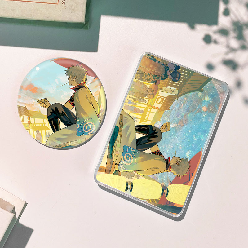 银魂坂田银时流沙麻将流麻徽章吧唧谷子动漫周边咕卡礼物挂件立牌