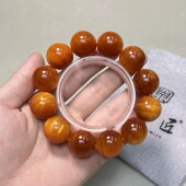 多样性发其一 木艺 12颗包浆手串表面封釉款 松明子血龙木2.0cm