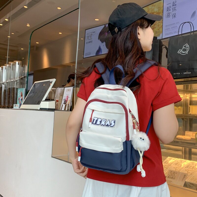 韩版书包女生初中生休闲双肩包小型小背包出去玩男大学生旅行包潮