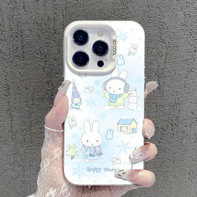 冬日米菲适用苹果17/16pro可爱15/14趣味iPho ne11手机壳xsmax