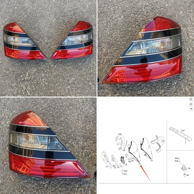 适用奔驰W221尾灯S300后尾灯S350刹车灯S500转向灯S600倒车灯S400