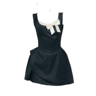 %假两件法式 甜意沉落 连衣裙女早春礼服裙短裙蓬蓬裙 她 自制