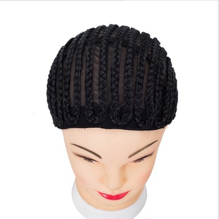 辫子头套网帽braided cornrow cap xpression wigs hair net 发网