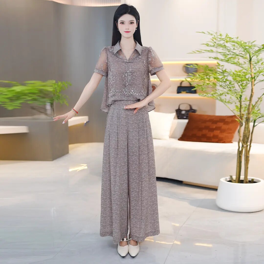 优雅套装女2026夏季新款显瘦洋气两件套高级气质通勤装