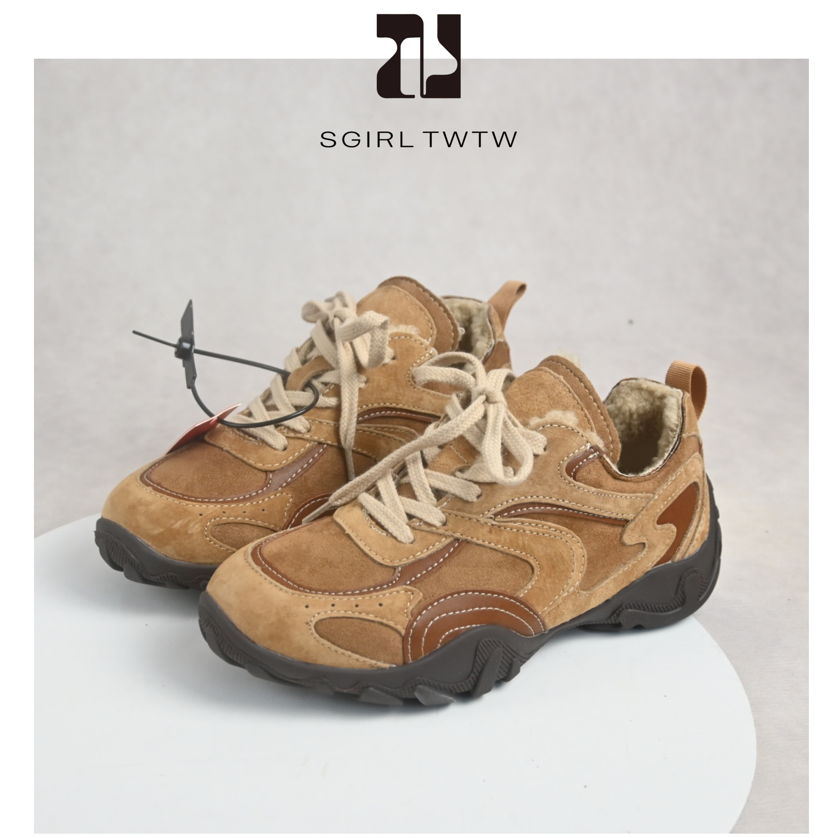 SGIRL复古透气加绒德训鞋