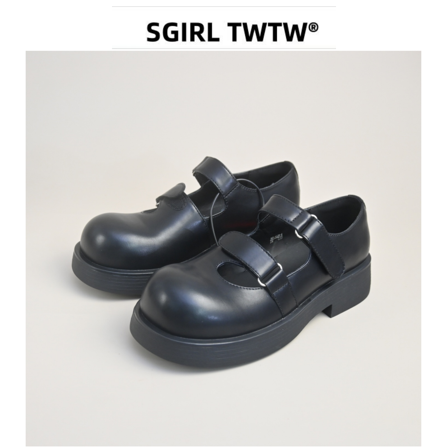 SGIRL 布洛克厚底玛丽珍鞋女2026新款魔术贴百搭学院风大头小皮鞋,女鞋,玛丽珍鞋,淘宝优惠券,粉丝福利购,淘宝优惠卷