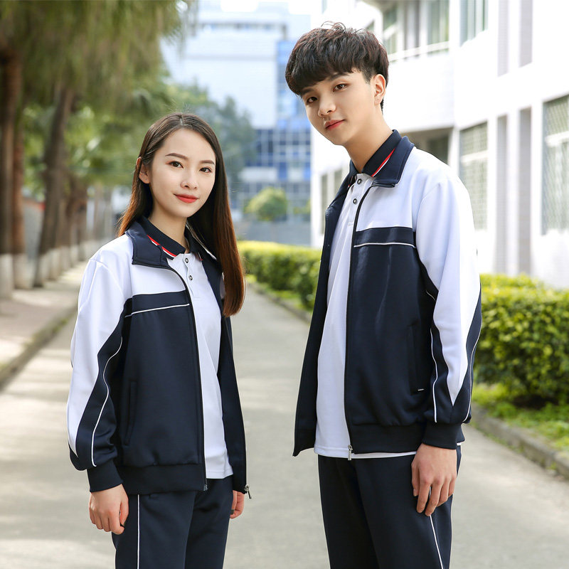 春秋季中小学生学院风班服初高中男女校服韩版运动会套装三件套