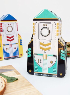 英国SUCK UK火箭午餐盒儿童卡通水果零食便当饭盒 小朋友学生礼物