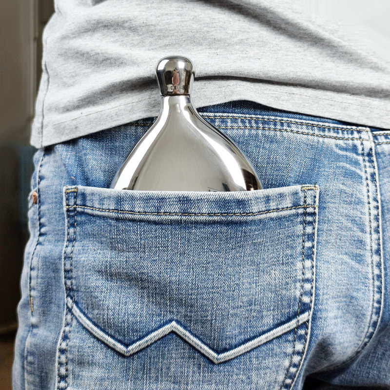 德国philippi 创意酒壶家用高档不锈钢口袋便携酒瓶酒具男士礼物