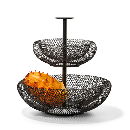 进口黑色高档水果盘家居装饰摆件