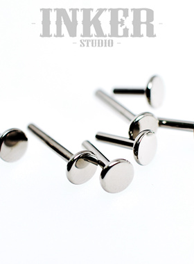 F136植入级钛合金底座0.9牙内螺纹防过敏基础杆耳钉唇钉耳骨钉