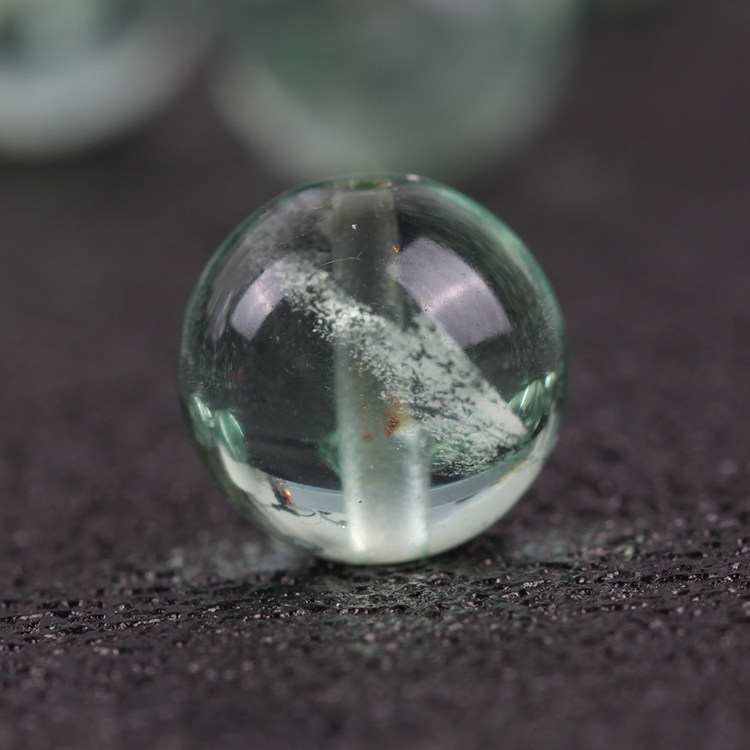 5a级天然绿萤石散珠子水晶diy女士隔珠手链单珠萤石手链串珠配饰