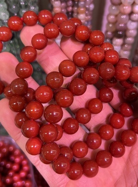 手链天然优化南红色玛瑙手串水晶男女士款本命年母亲生日礼物护身