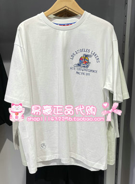 杰克琼斯男T恤NBA联名圆领短袖上衣226301004 226201205  A06