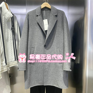 杰克琼斯冬季中长款绵羊毛毛呢大衣 226427005 G51 6905571402717