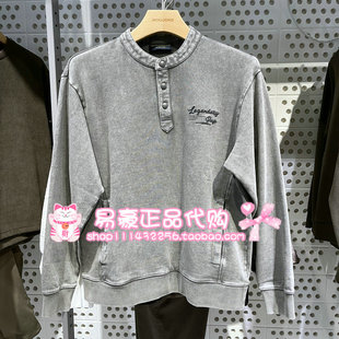 6905571218769 E44 杰克琼斯冬袋鼠兜休闲宽松牛仔卫衣 225133058