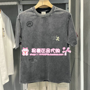 E44 T恤225201309 6905571258147 男款 杰克琼斯新做旧水洗宽松短袖