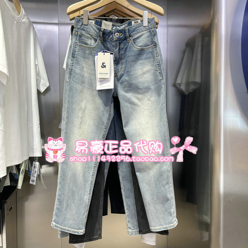 杰克琼斯牛仔裤廓形做旧水洗长裤 226332002 E42 6905571359912