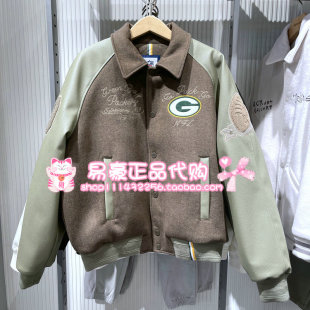 杰克琼斯宽松舒适字母刺绣棉服外套S25427002 E06 S24427001