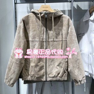 E11 225310007 6905571297177 猪皮革休闲夹克皮衣 杰克琼斯秋冬款