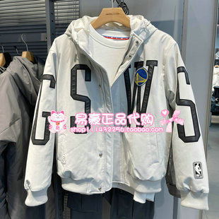 G41 226112001 杰克琼斯NBA联名款 勇士队宽松舒适连帽羽绒服