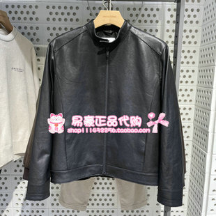 6905571300341 E40 杰克琼斯真皮皮衣休闲潮流机车夹克 225310009