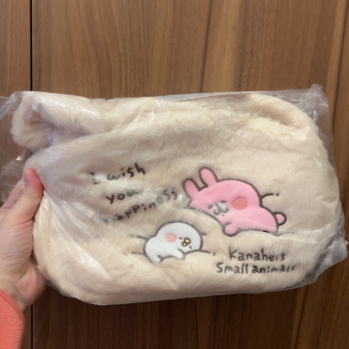 全新711便利店卡娜赫拉周边毛绒公仔包包可爱刺绣卡通单肩手提包