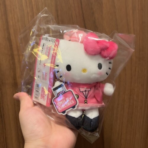 全新香港快闪限定航空造型kitty猫丑鱼酷洛米公仔玩偶挂件可爱