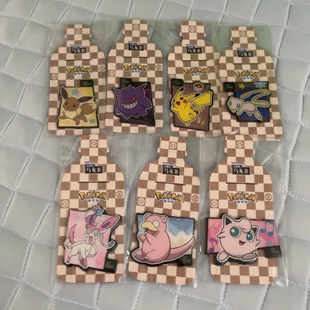 全新正品宝可梦联名款无糖乌龙茶饮料茶饮料卡通磁吸贴冰箱贴磁铁